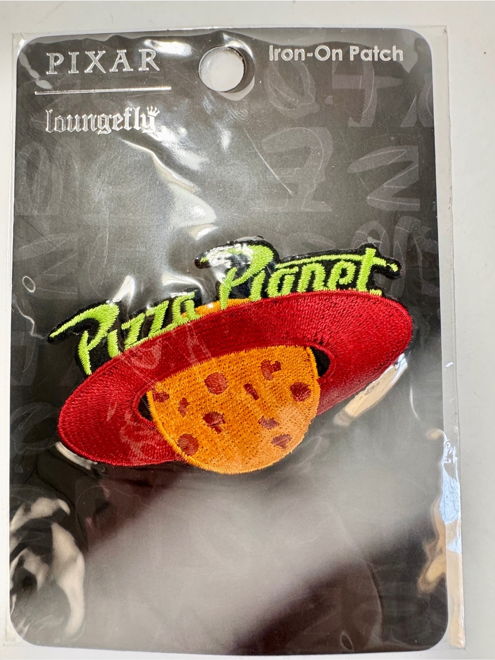 NWT Disney Loungefly Pixar Toy Story Pizza Planet Iron-On Patch.